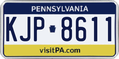 PA license plate KJP8611