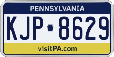 PA license plate KJP8629