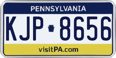 PA license plate KJP8656