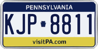 PA license plate KJP8811