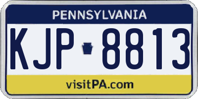 PA license plate KJP8813