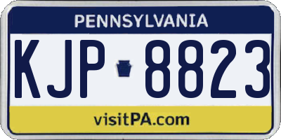 PA license plate KJP8823