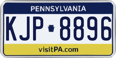 PA license plate KJP8896