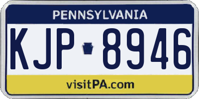 PA license plate KJP8946