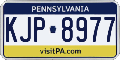 PA license plate KJP8977