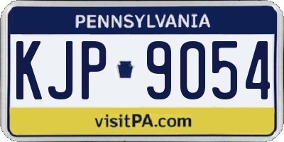 PA license plate KJP9054