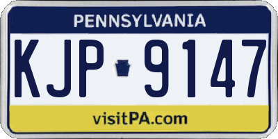 PA license plate KJP9147