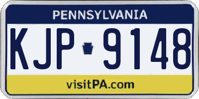 PA license plate KJP9148
