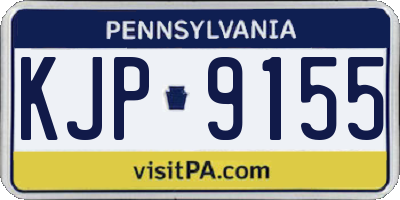 PA license plate KJP9155