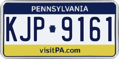PA license plate KJP9161