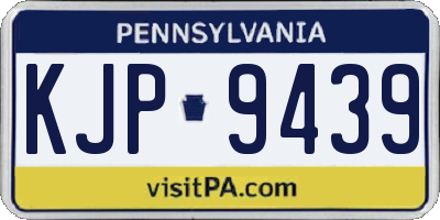 PA license plate KJP9439