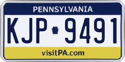 PA license plate KJP9491