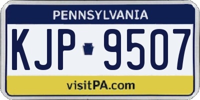 PA license plate KJP9507
