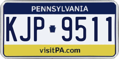 PA license plate KJP9511