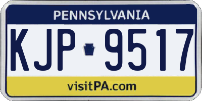 PA license plate KJP9517