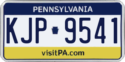 PA license plate KJP9541