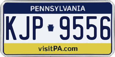 PA license plate KJP9556