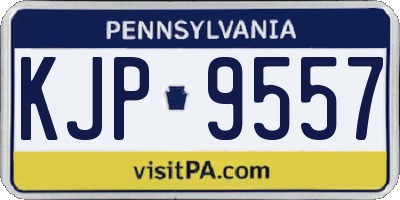 PA license plate KJP9557