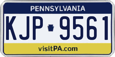 PA license plate KJP9561