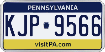 PA license plate KJP9566