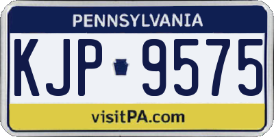 PA license plate KJP9575