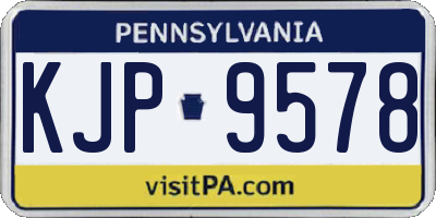 PA license plate KJP9578