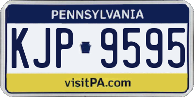 PA license plate KJP9595