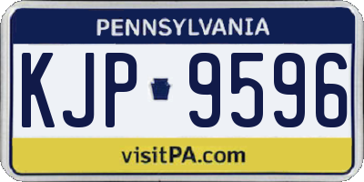 PA license plate KJP9596