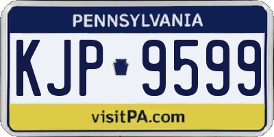 PA license plate KJP9599