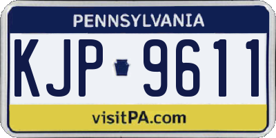 PA license plate KJP9611