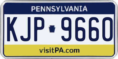 PA license plate KJP9660