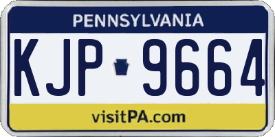 PA license plate KJP9664