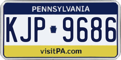 PA license plate KJP9686