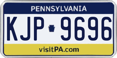 PA license plate KJP9696