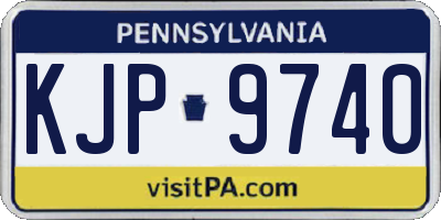 PA license plate KJP9740
