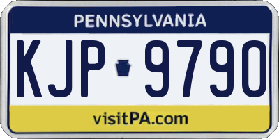 PA license plate KJP9790