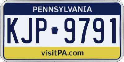 PA license plate KJP9791