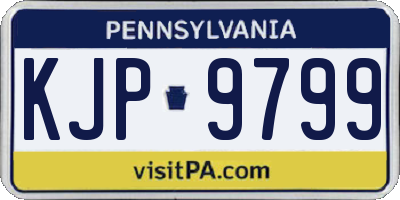 PA license plate KJP9799