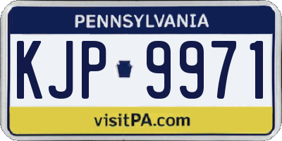 PA license plate KJP9971