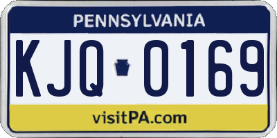 PA license plate KJQ0169