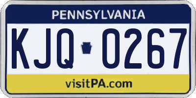 PA license plate KJQ0267