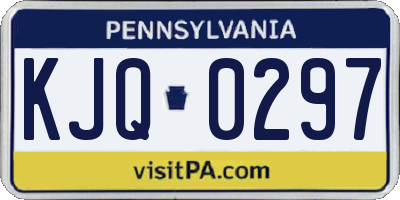 PA license plate KJQ0297