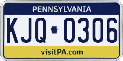 PA license plate KJQ0306