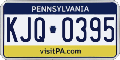 PA license plate KJQ0395
