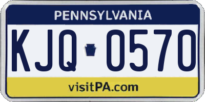 PA license plate KJQ0570