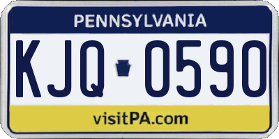 PA license plate KJQ0590