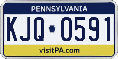 PA license plate KJQ0591