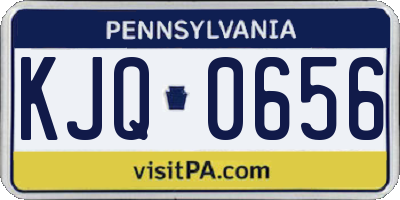 PA license plate KJQ0656