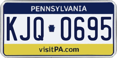 PA license plate KJQ0695