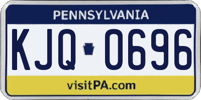 PA license plate KJQ0696